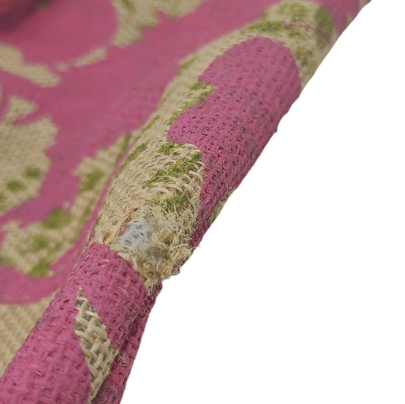 Earth Accessories | Pink & Green Double Strap Tote Satchel Bag (One Size) - Picture 4 of 13